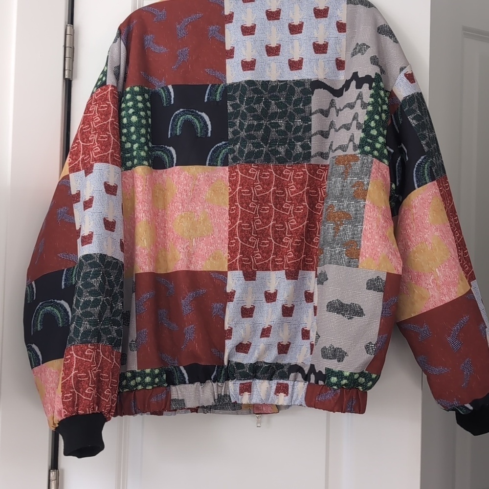 Multicolor Soft Bomber Jacket - Picture 9 of 10